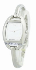 Movado 0606606 Miri White Mother of Pearl Dial Women's Bangle Watch New in Box