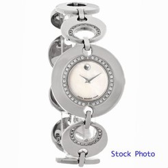 Movado Women's Buleto Diamond Accented Swiss Quartz Watch 0605920 0605934