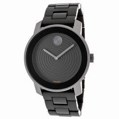 MOVADO MEN'S BOLD 43MM POLYURETHANE BAND ALUMINIUM CASE QUARTZ WATCH 3600073