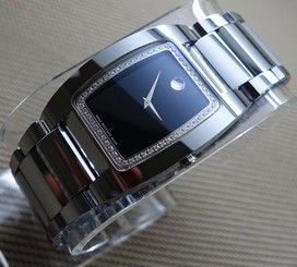 MOVADO FIERO TONNEAU DIAMOND,TUNGSTEN CARBIDE,MODEL#0606506 MEN'S WATCH,RTL$4995