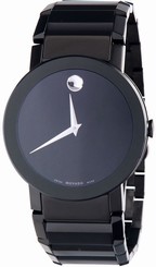 Movado Black Dial Black Stainless Steel Men's Watch 0606307 775924769448
