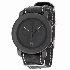 Movado Bold Unisex ??????? ??????? Chronograph Cloth Band Quartz Watch 3600308