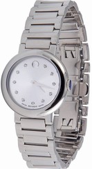 Movado Women's 0606789 "Concerto" Stainless Steel Watch with Diamonds
