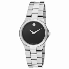 MOVADO WOMEN'S SILVER-TONE METAL BRACELET STEEL CASE QUARTZ WATCH 0606558