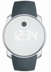 Movado Unisex Swiss Digital Touch-Screen Bold Slate Gray Strap Watch 3600253