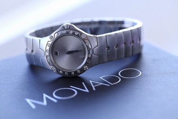Movado Diamond watch with Box model 84 G4 1851 4839502