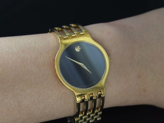 Ladies' Movado Esperanza Museum Dial Watch Quartz Gold Plated 84 19 861/1.4P