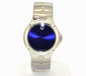 Movado Men's LUNO SPORTS Navy Blue Dial Stainless Swiss Quartz Watch