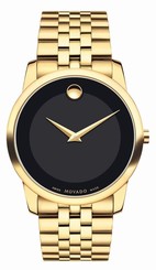 Movado Museum Classic Yellow Gold 40mm Mens Watch - 0606997