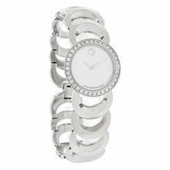 Movado Rondiro Diamond Ladies MOP Swiss Quartz Watch 0605526