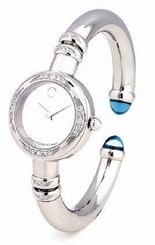 MOVADO 0605475 BARELETO DIAMOND LADIES MIRROR DIAL S/STEEL WATCH $2295.00 RETAIL