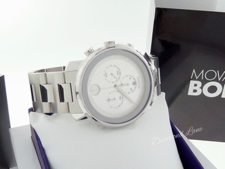 NEW Movado Large BOLD Chronograph Bracelet Swiss Quartz Men's Watch 3600276