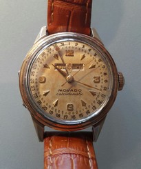 Vintage Movado Calendomatic,Triple Date,Gold & Steel,Hand Winding !!