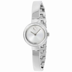 Movado Silver Dial Silver Stainless Steel Ladies Watch 3600321