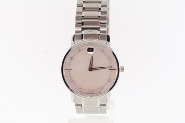 Ladies Movado 0606691 Movado TC Stainless Steel Diamond Accent Bracelet Watch
