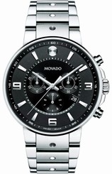 Movado 0606759 Men's SE Pilot Swiss Quartz Chronograph Dial Black Arabic Index