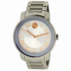 Movado Men's 39mm Silver Steel Bracelet & Case Synthetic Sapphire Watch 3600196