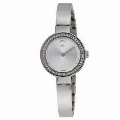 Movado Bold Women's Steel Bracelet & Case Quartz Analog Watch 3600321