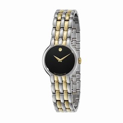 MOVADO WOMEN'S TWO TONE STEEL BRACELET STEEL CASE SWISS QUARTZ WATCH 0606933