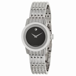 Movado Women's 33mm Silver Steel Bracelet & Case Sapphire Glass Watch 0606645