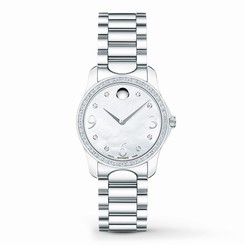 Movado Women's 28mm Steel Bracelet & Case Sapphire Glass Quartz Watch 606706