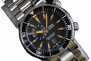 Pre-Owned Oris Divers SS Black Dial Men's Automatic Wristwatch 743 7609 8454,MR