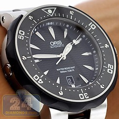 Oris 01 733 7646 7154-07 8 26 71PEB ProDiver Date Titanium Mens Automatic Watch