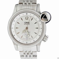 Oris Flight Timer 01 635 7568 4061-07 8 21 61 Stainless Steel White Dial Auto
