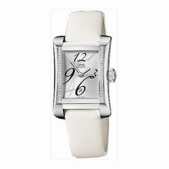 ORIS WOMEN'S WHITE LEATHER BAND STEEL CASE AUTOMATIC WATCH 56176214961LS