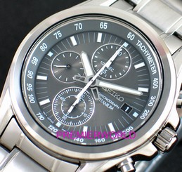  SEIKO MEN TITANIUM CHRONOGRAPH 100M WATCH SNDC91P1