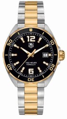 Tag Heuer Formula 1 Men's Gold Plated & Steel Black Dial Watch WAZ1121.BB0879