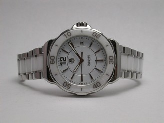 TAG HEUER WAH1211.BA0861 FORMULA 1 WHITE CERAMIC AND STEEL LADIES QUARTZ WATCH 760643129970