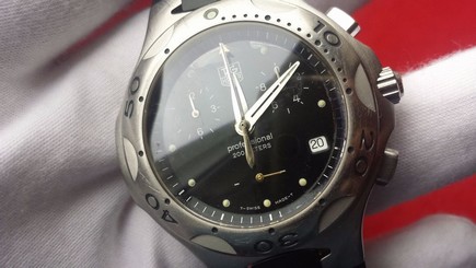 WATCH TAG HEUER Gents Kirium Chronograph Black Dial CL1110-0 Quartz SERVICED