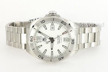 Fake AAA Tag Heuer WAZ2114.BA0875 Calibre 5, White Dial Men's Watch 41mm Automatic - New Watch
