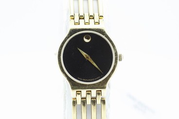Movado Gold Plated Ladies Watch Quartz on Bracelet