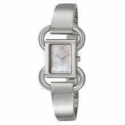 Movado 0606736 Womens White Mop Dial Quartz Watch with Stainless Steel Strap