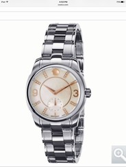 Movado Women's 0606619 Movado Lx White Mother-Of-Pearl Dial Watch