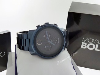 NEW Movado Men's BOLD Large Ink Chronograph Swiss Watch 3600279