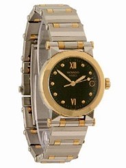 MOVADO 1603927 VIZIO STAINLESS STEEL & 18KT GOLD LADIES WATCH $2695.00 RETAIL