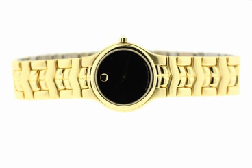 MOVADO 88 A1 823 YELLOW PLATED STAINLESS STEEL LADIES WRIST WATCH