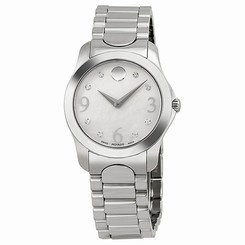 Movado 0606696 Womens Mop Dial Analog Quartz Watch with Stainless Steel Strap 885997054867