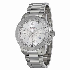 Movado 2600111 Mens Silver Dial Analog Quartz Watch with Stainless Steel Strap 885997050517