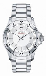 New in Box! Authentic MOVADO Series 800 Sub Sea Mens Watch Silver Dial 2600075