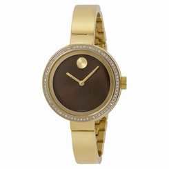 Movado Bold Yellow Gold Ion-plated Stainless Steel Ladies Watch 3600282