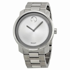 Movado Bold Silver Dial Stainless Steel Mens Watch 3600257