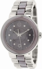 Movado Women's Cerena 0606554 Silver Stainless-Steel Swiss Quartz Watch