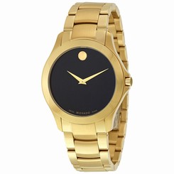 Movado Masino Yellow Gold PVD Stainless Steel Mens Watch 0607034