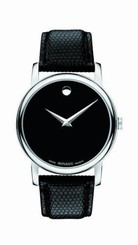NEW Movado Men's Museum - Black Band/Silver Dial