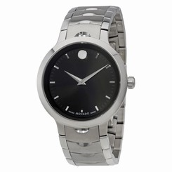 Movado Luno Mens Stainless Steel Watch 607041