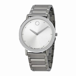 Movado Sapphire Steel Bracelet Mens Watch 0606881